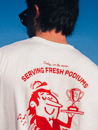 T-SHIRT SERVING FRESH PODIUMS